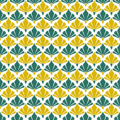 Abstract floral seamless pattern. Modern minimal background. Surface cover design. Fabric textile print.