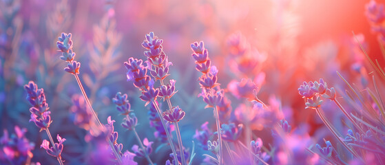 lavender field plant and flower background - obrazy, fototapety, plakaty