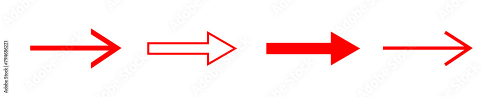 Poster Arrow pointer icon set template.