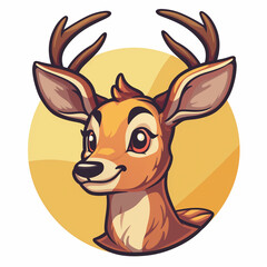 Deer illustration Logo