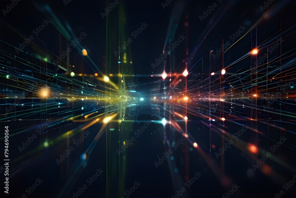 Poster abstract connectivity background generator ai
