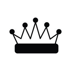 crown icon with white background vector stock illustration
