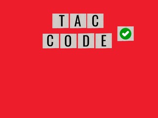 Wooden blocks Enclose the letters with a square shape and add text inside. The Transaction Authorization Code (TAC) is a security feature that is used to enhance the security of a system. 