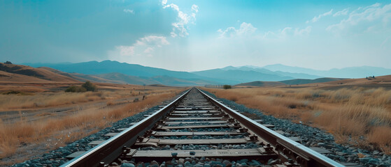 railway with nature landscape