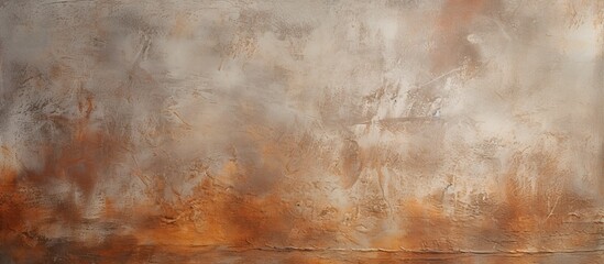 Close up of rusty metal wall emitting smoke, tinted in brown and amber hues