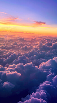sunset rollercoaster fantasy above the clouds candy color
