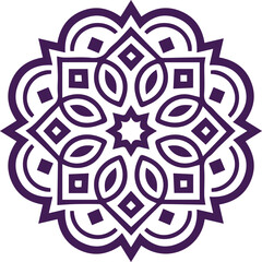 Beautiful flower art and mandala vector design