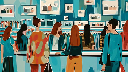 AI-driven e-commerce product recommendation engine, personalized shopping suggestions, intelligent algorithms, user preference analysis, technology in retail, digital sales enhancement" - (1)