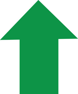Growing business 3d green arrow on white. Profit arow Vector illustration .Business concept, growing chart. Concept of sales symbol icon with arrow moving up. Economic Arrow With Growing Trend .eps10.