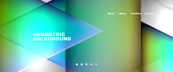 An electric blue geometric background filled with rectangles, perfect for branding or multimedia display devices. The modern design is ideal for showcasing logos and fonts