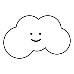 Obraz premium 웃고있는 구름