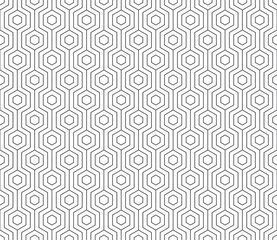 Seamless hexagon pattern with geometric line , modern style background, vector illustration.