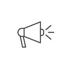 Public Announcement Icon Set. Communication Megaphone Vector Symbol.