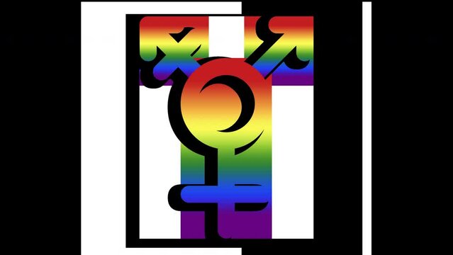 S&iacute;mbolo transg&eacute;nero sin fondo versi&oacute;n 1