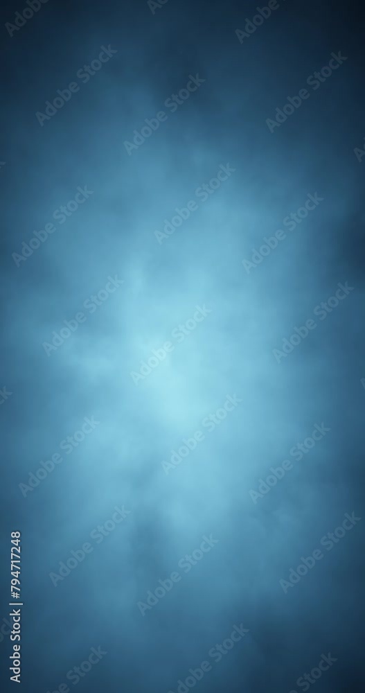 Poster abstract blue smoke loop vertical animation background.