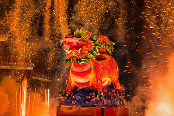 The Baoan Temple’s Fire Lion Fireworks Show (fang huoshi) is the combination of an impressive...