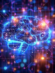 Obraz premium Generative AI : Deep learning models often require more computational resources to train deep learning model