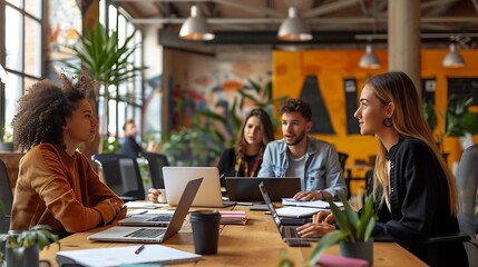 Generative AI : Group of web designers prototyping new web site design