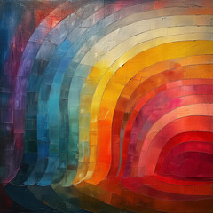 Colorful Rainbow painting background for pride month