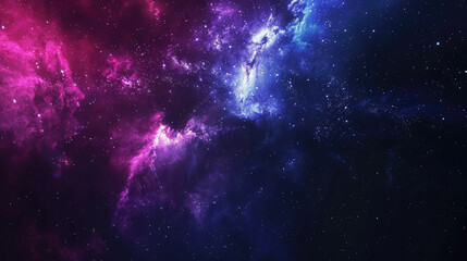 Fototapeta na wymiar Galaxy and nebula background that combines the mystery of space with stunning colors