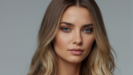 Fototapeta premium beautiful lady with makeup