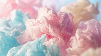 Vibrant colored tissue paper arranged in a mix of hues, textures, and shapes, creating a visually striking display