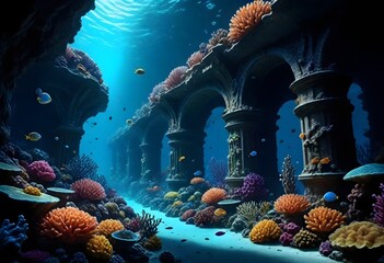 A hyperrealistic 8k underwater coral city with bio (2)