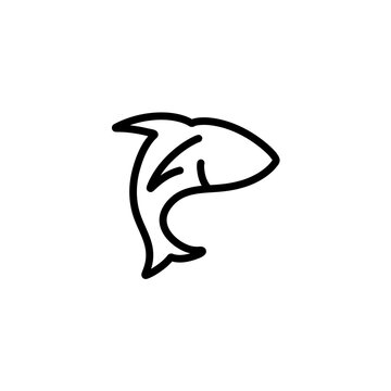 recommend clip art: Hand drawn fish line