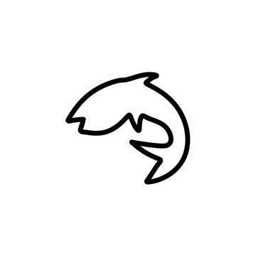 recommend clip art: Hand drawn fish line