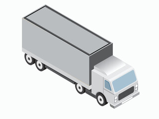 vector shipping truck