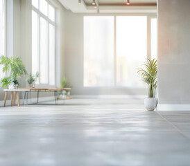 Serene empty interiors in clean tones and minimal furniture. Copyspace for customization