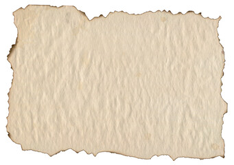 Brown Burned Ripped Paper Texture. Old Map Paper Template for Scrapbooking and Collages