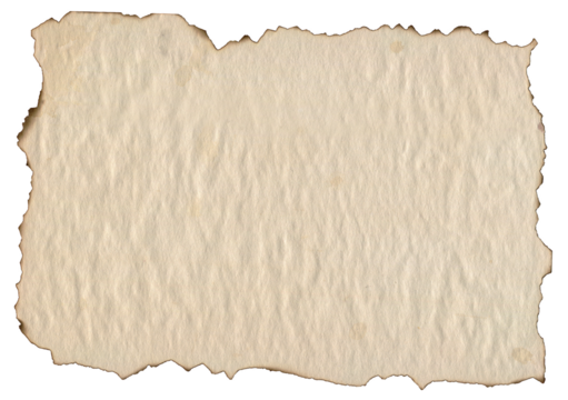 Brown Burned Ripped Paper Texture. Old Map Paper Template for Scrapbooking and Collages