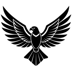 Horus falcon silhouette in flight logo - Vector - Vector art - Vector illustration - Vector design - Latest Vector - Ultimate Vector - Premium Vector - Vector pro - Premium illustration