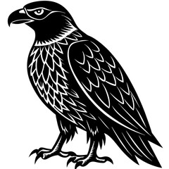 Obraz premium Ra-falcon-silhouette - Vector - Vector art - Vector illustration - Vector design - Latest Vector - Ultimate Vector - Premium Vector - Vector pro - Premium illustration