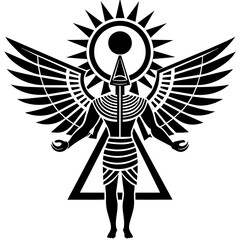 Ra-hieroglyphic-glyph - Vector - Vector art - Vector illustration - Vector design - Latest Vector - Ultimate Vector - Premium Vector - Vector pro - Premium illustration