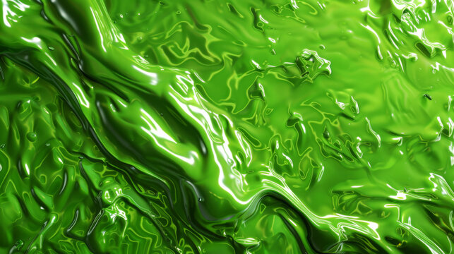 A green sticky gooey green texture background