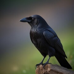 Obraz premium crow on the ground