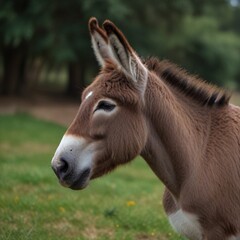Obraz premium close up of a donkey