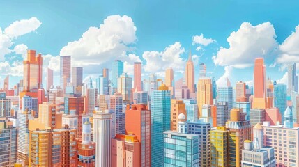 A panoramic view of a colorful cityscape, representing the diversity and strength of the autoimmune and autoinflammatory arthritis community.