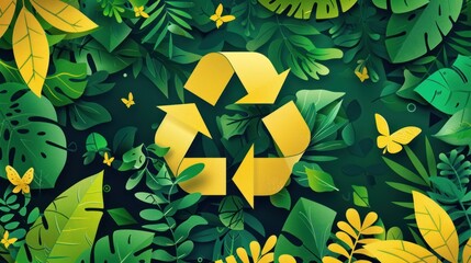 The Green Cycle - green background