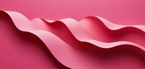 Pink Wave Euphoria: Feel the Pulse of Abstract Beauty