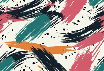 'vector pattern grunge seamless Abstract brush strokes Background Texture Design Paper Art White Line Black Color Wallpaper Splash Graphic Sketch'