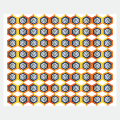 Flat design colorful geometric pattern