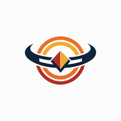 Logo corporate abstract harmony captures the essence of design combining shape and color