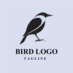 Obraz premium bird black vector design silhouette logo