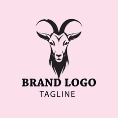 goat vector design logo 