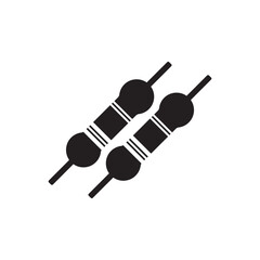 Diode symbol icon, vector illustration design