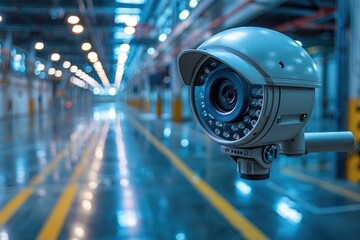 Industrial compound secured with thermal imaging cameras, perimeter intrusion detection systems, and electromagnetic locks