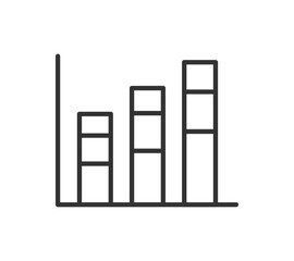 シンプルなグラフのアイコン
